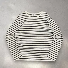 ゆ*た様 OLD UNIQLO ホワイト ネイビーボーダーロンT y2k arc