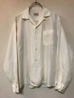 50s towncraft 白 レーヨン シャツ カスリ アトミック ギャバジン