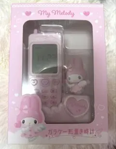 サンリオ マイメロディ ガラケー形置き時計