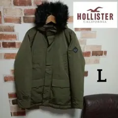 HOLLISTER ホリスター ミリタリー風ファージャケット カーキ
