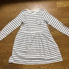 H&M 140 ストライプワンピース