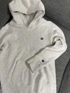 Champion グレー フード付きパーカー