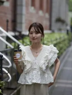 はる　Neam neam フリル　ブラウス frill girly blouse