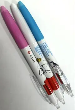 ニッセイ　スヌーピー ボールペン 黒　3本セット