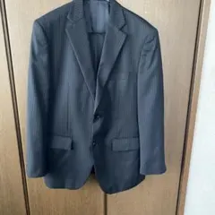 H*o様 ブラックストライプ ビジネススーツ
