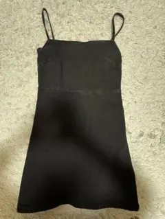 ZARA ブラックデニムキャミソールワンピース