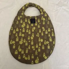 ミナペルホネン カーキ ブラウン エッグバッグ minaperhonen 未使用