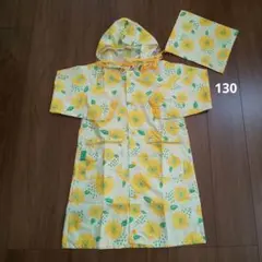 RAGMART 花柄 レインコート 雨具 カッパ 女の子 130