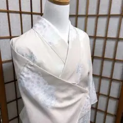 【未使用品＊】洗える絽の小紋　ミントグリーン　トールサイズ　167 裄68 未使用品＊】洗える絽の小紋 ミントグリーン トールサイズ 167 裄68