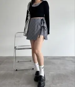 ダブルリボンミニスカート【ZOZOTOWN】