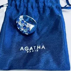 【AGATHA PARIS 】ブルーグラデーション/ストーンリング