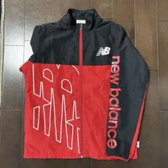 New Balance フルジップジャケット レッド/ブラック