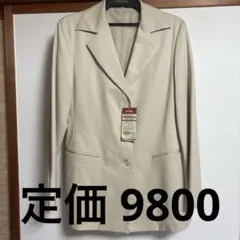 タグ付き★無印良品 綿ツイルストレッチジャケット ベージュ Lのサムネイル