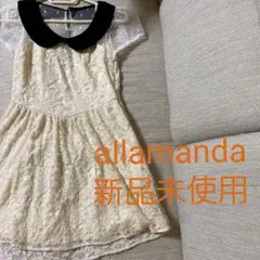 ★SALE★【新品】Allamanda アラマンダ 花柄 レース ワンピース Mのサムネイル
