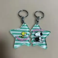スヌーピー ウッドストック アクリルキーホルダー 2個セット