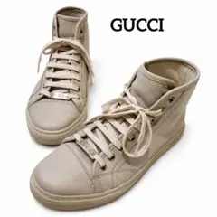 極美品】GUCCI グッチ ハイカットスニーカー 433300 ネイビー 6 - メルカリ