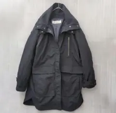 PLST/プラステ/ライナー付きダウン モッズコート/フード付き/紺/ネイビーM