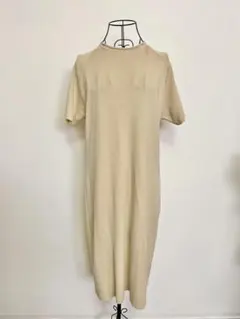 Innocent ヴィンテージ　80年代　アンゴラ混み　ニットワンピース　LL