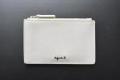 【agnes b.】レザーフラグメントケース（ホワイト）