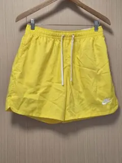 NIKE ナイキ ハーフパンツ 黄色 ウーブンショーツ ロゴ刺繍 M 未使用のサムネイル