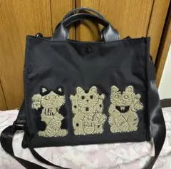 ear PAPILLONNER(イア パピヨネ) 招き猫トート＆ショルダーバッグ