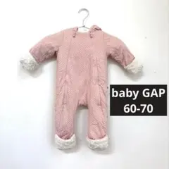 baby GAP ベビーギャップ 防寒ジャンプスーツ 60cm ピンク くま