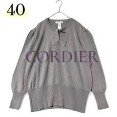 CORDIER 長袖ニット 40 L グレー セーター