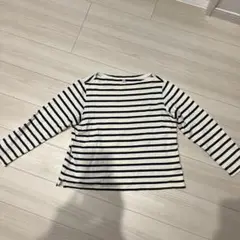 UNIQLO 白黒ボーダー　長袖Tシャツ XLサイズ　ボートネック