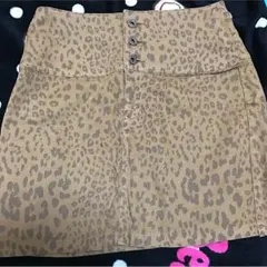 ヘザー ヒョウ柄 スカート タイト