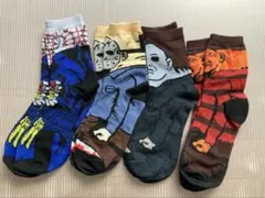 海外ホラー　靴下　4足セット