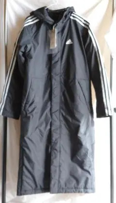 新品：adidas ベンチコート メンズ S GF0000 ロング 15400円