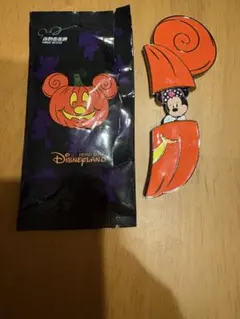 香港ディズニーランド マジックアクセス限定配布　ハロウィンマグネット　ミニー①