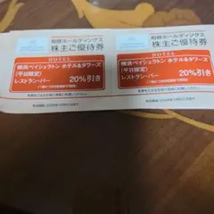 相鉄ホールディングス 株主ご優待券 横浜ベイシェラトン 6枚のサムネイル