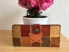 新品大人気 期間限定値下げ！本革おしゃれパッチワーク財布メンズレディー