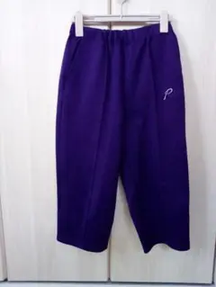 レディースジャージ　紫色 ゴムウエスト パンツ サイドポケット