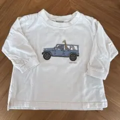 petit main 動物イラスト長袖Tシャツ