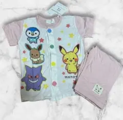 モンポケ ポケモン 100cm 半袖パジャマ ルームウェア 綿100 % 新品のサムネイル