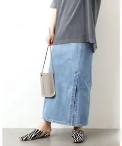 ジョイントワークス joint worksダークデニム スリットタイトスカートのサムネイル