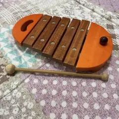 木製 シロフォン 魚型 打楽器
