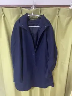 ORIHICA フード付きネイビーロングコート