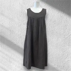 サマンサモスモス　ノースリーブワンピース　チュニックワンピース　リネン100％