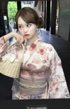 3点セット 2Way水彩花柄セパレート浴衣 ネイルおまけ付き 3点セット 2Way水彩花柄セパレート浴衣 ネイルおまけ付き - メルカリ