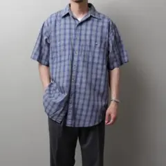 00s エディバウアー ボックスシャツ XL ネイビー 半袖 アメカジ 00s エディバウアー ボックスシャツ XL ネイビー 半袖 アメカジ - メルカリ
