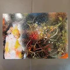 額なし▪️抽象画▪️水彩画▪️「秋色に染まる庭」▪️ヴィタリエ