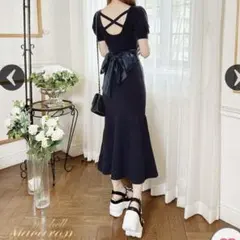 バックリボンワンピース