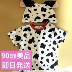 【ほぼ未使用】101匹わんちゃん Tシャツ 帽子セット 90cmのサムネイル