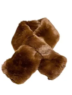 フェイクファーティペット　ブラウンファー