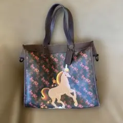 ☆coachコーチユニコーンプリント トートバッグ希少