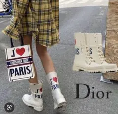 クリスチャンディオール Christian Dior ラバーブーツ オフホワイトのサムネイル