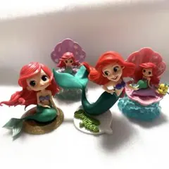 リトルマーメイド アリエル フィギュア 4体セット Qposket